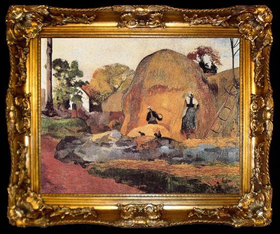 framed  Paul Gauguin Harvest, ta009-2
